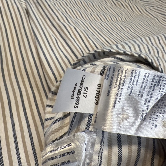 Tommy Hilfiger Shirt Mens Medium  Plaid 80's 2Ply Fabric Cotton Long Sleeve‎ - Picture 8 of 9